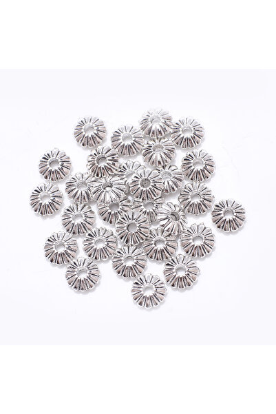 Choice27 003 50Pcs Metal Round Loose Spacer Beads Crafts For Diy Jewelry Maki...