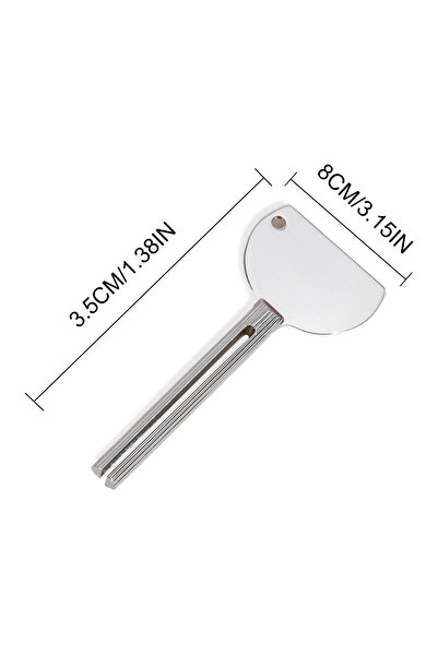 choice2 Silver Toothpaste Squeezer Toothpaste Roller Tube Stainless Steel Rol...