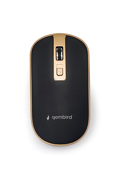 Gembird MUSW-4B-06-BG, Tastatură wireless USB 1600 DPI Negru-Auriu