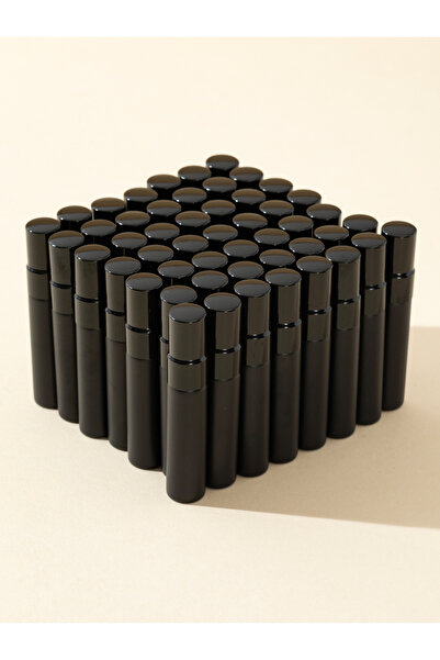 Choice زجاجة رذاذ زجاجية سوداء أنيقة سعة 5 مل، 50 قطعة، 5 مل/10 مل، بسعر الجملة.