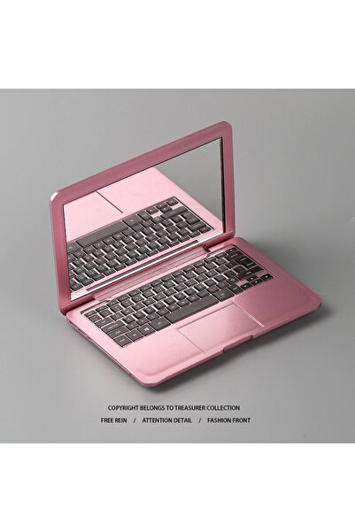 Choice مرآة كمبيوتر صغيرة محمولة بتصميم إبداعي باللون الذهبي الوردي، قابلة لل...