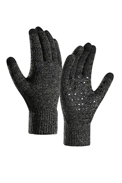 EFAYN.RO Touch screen gloves, non-slip, unisex, universal size, gray, EFAYN