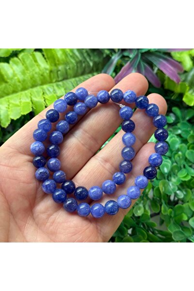 TAŞ UZMANI حجر كوارتز أزرق اللون من كيوري مور مقاس 8 ملم