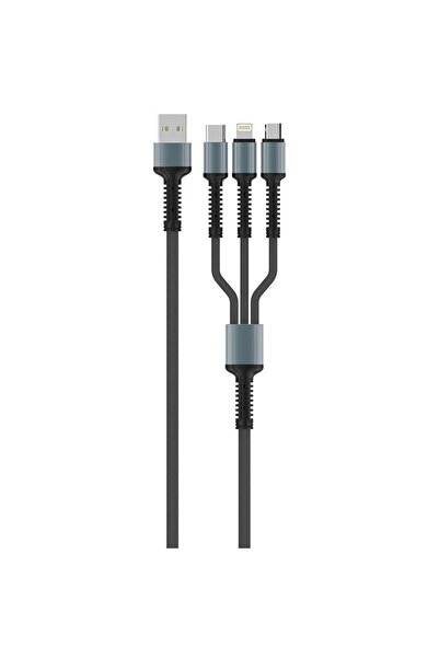 ColorWay Καλώδιο 4 σε 1 Universal, USB, Type-C, Lightning, Micro-USB, 20W, 1,...