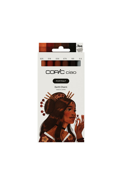 Copic CIAO PORTRAIT SET EARTH CHARM 6 LI