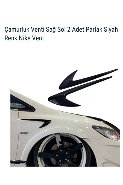 OTO SÜSLEN İSTANBUL Çamurluk Venti Sağ Sol Parlak Siyah Vent
