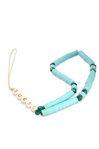 Guess Heishi Beads Blue Phone Lanyard / Pendant