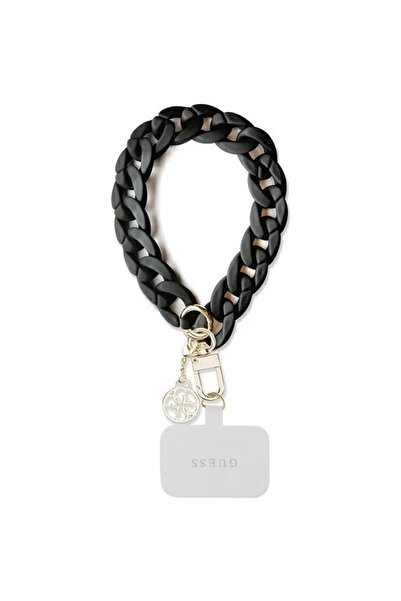 Guess GUOUCBMC4MK Universal Big Hand Strap case - black Acrylic 4G Charm