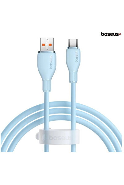 Baseus Seria Pudding, USB la USB-C, 100W, Încărcare rapidă, 1.2m, Albastru