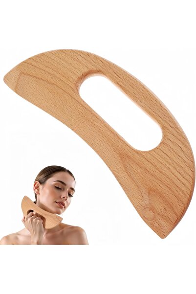 Choice لوح غواشا خشبي على شكل هلال، أداة تدليك لمفاوية لكامل الجسم، للاسترخاء...