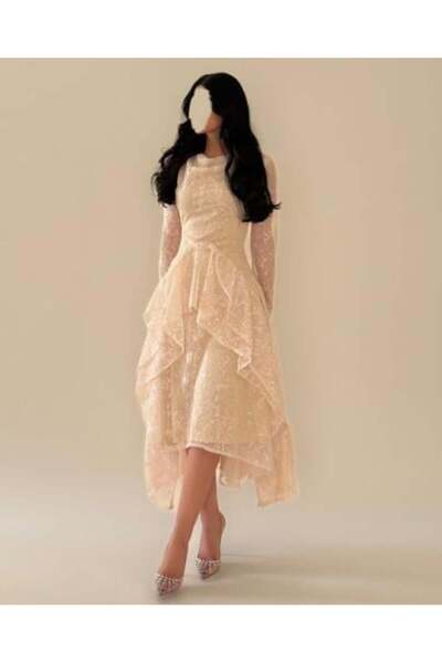 Diora abayas Lace Dress with Korean Lining