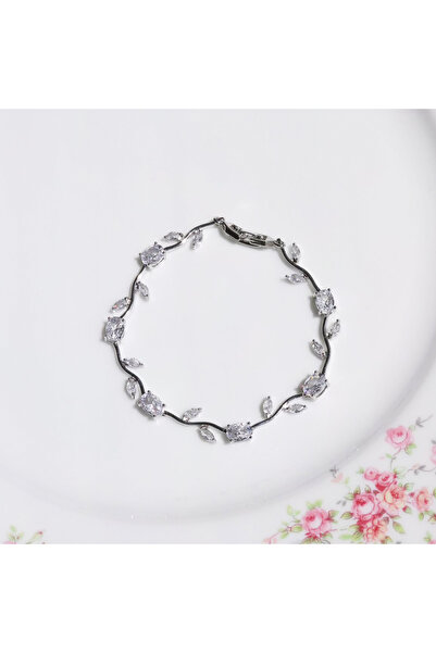 Choice سوار فاخر من الفضة البيضاء، مرصع بـ 16 لونًا من الزركونيا المكعبة المت...