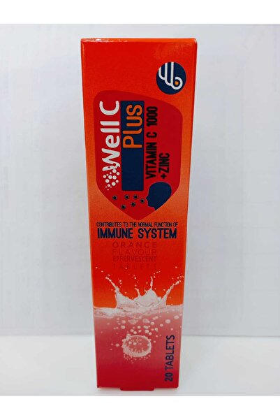 Wellbiotic WELL C PLUS VITAMIN C+ZINC EFFERVESCENT TABLET 20'S