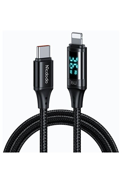 Mcdodo Cablu Digital HD Type-C la Lightning 36W, 1.2m, 3A Negru