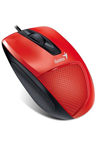 GENIUS Mouse DX-150X USB cu fir roșu, senzor optic 1000 DPI, design ergonomic