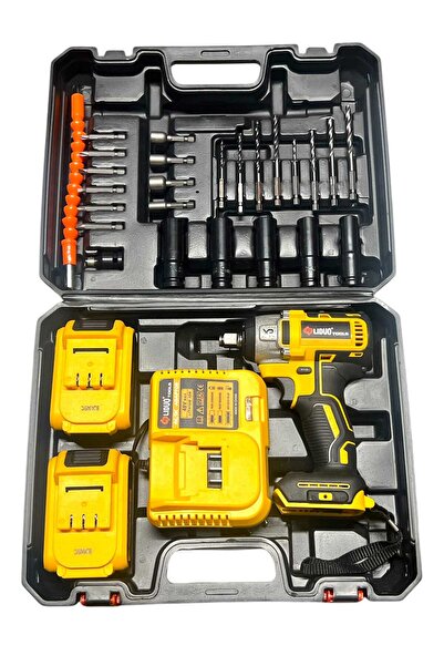 O.M.D SET Bormasina electrica 48V Blitz Power cu 2 acumulatoare + 25 accesorii