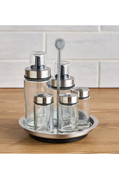 Camille 5-Piece Salad Dressing Set with Rack