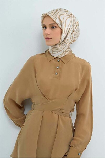 Armine Шарф Sura Saf Іpek 9511 - 02 Кремово-білий батик