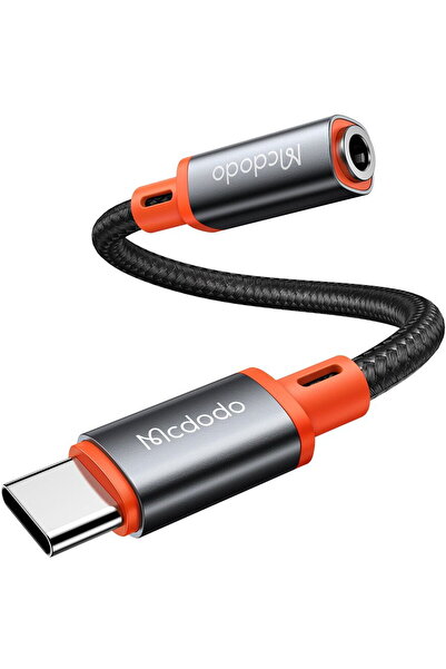 Mcdodo Adaptor Castle Series Type-C la Jack 3.5mm 11cm Black