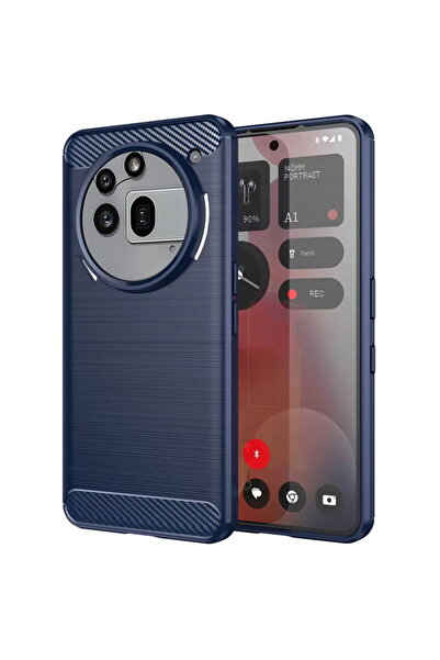 Techsuit Husă pentru Nothing Phone (3a) Pro - Silicon Carbon - Albastru
