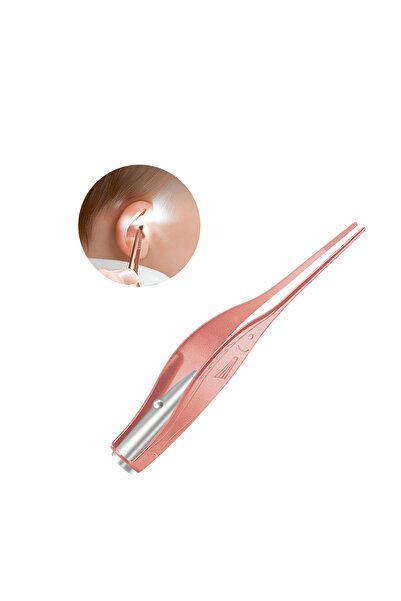 Choice ملقط أذن وردي اللون، ملعقة تنظيف أذن للأطفال، مصباح LED، أداة كشط شمع ...