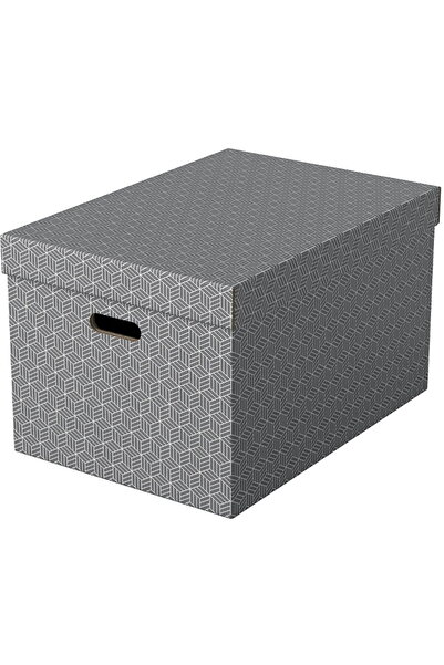 Esselte Home Recycled storage box, cardboard, 51x35x30 cm, with lid, 3 pcs/se...