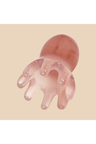 Choice مشط على شكل أخطبوط مصنوع من راتنج العنبر، مدلك لطيف لفروة الرأس، للعنا...