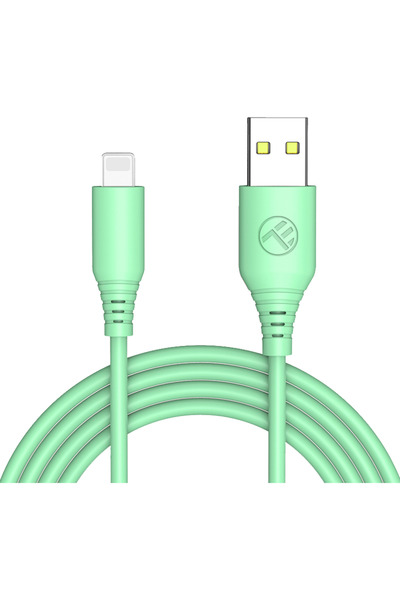 TELLUR Cablu Date si Incarcare USB la Lightning Tellur, 1 m, 3A, Verde TLL155398