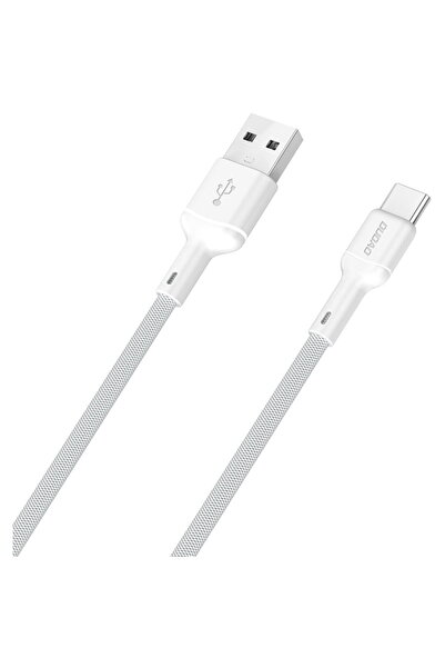 DUDAO L9T 5A USB-A - USB-C Cable 1m - White