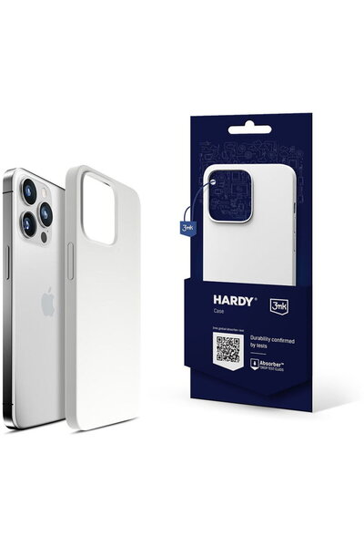 3MK Apple iPhone 14 Pro Max - Husă MagCarcasă din silicon rezistent, albă