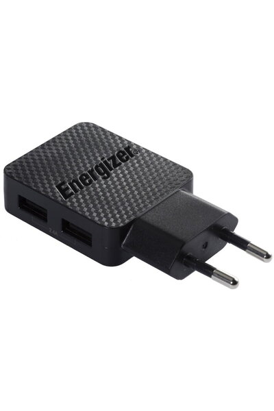 Energizer 2xUSB-A 2.4A 5V 12V Negru