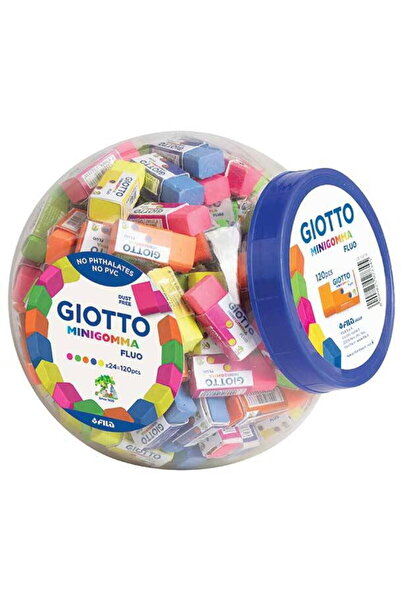 Giotto Simple eraser, fluorescent colors -