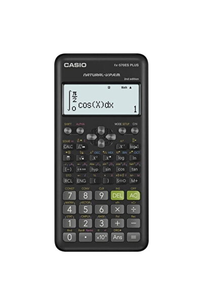 Casio CALCULATOR SCIENTIFIC FX-570ESPLUS-2-B, 417 FUNCTIONS, 77X162MM, BLACK