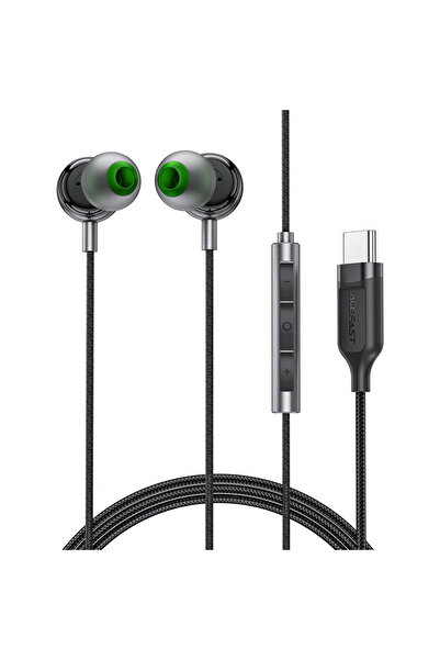 Acefast KF2341084, 3,5 mm, USB-C, Negru