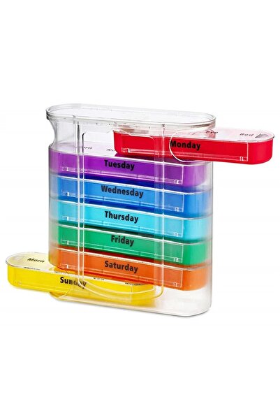 Choice علبة أدوية متعددة الاستخدامات (7 أيام) - حامل أقراص أسبوعي/شهري - منظم...