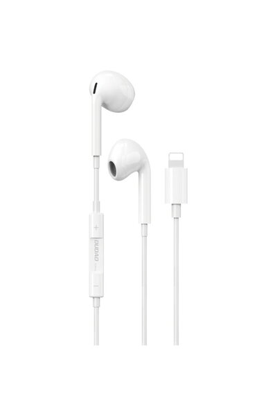 DUDAO Căști X14PROL-W1 cu conector Lightning, albe (X14PROL-W1)