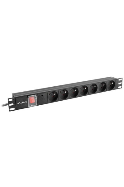 Lanberg PRELIETE PDU RACK (1U, 16A, 7X 230V, 2M)