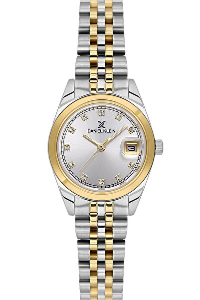 Daniel Klein Kadın Kol Saati Tam Çelik Kasa Kordon 3 ATM Su Geçirmez Şık Tasarım