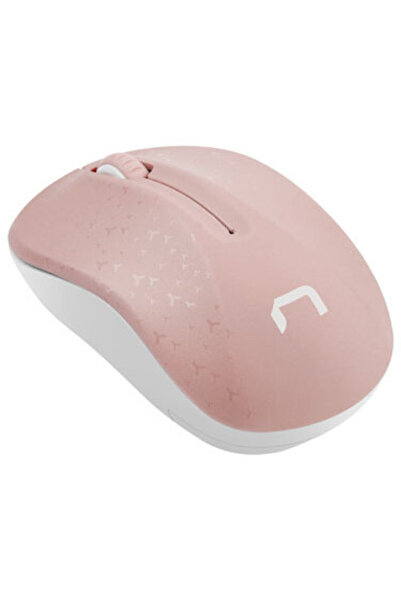 Natec Tastatură wireless Toucan roz și alb 1600DPI