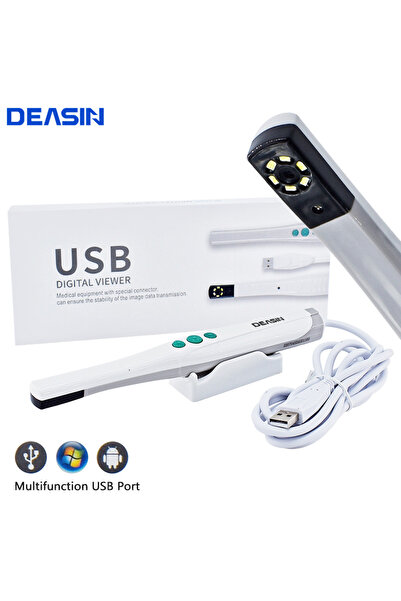Choice كاميرا فموية عالية الدقة من نوع USB من DEASIN مع عارض رقمي و6 مصابيح L...