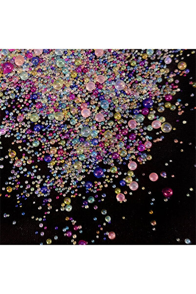 NAILFYOU حقيبة واحدة، حقيبة واحدة، تشكيلة متنوعة من خرز زجاجي صغير من أورورا،...