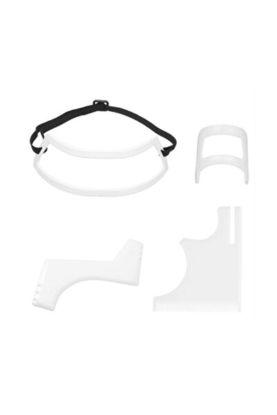 Choice أبيض، 4 قطع، 2/4 قطع، أمشاط تشذيب شعر اللحية للرجال، بلاستيك، أداة تجم...