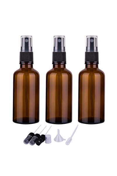 choice2 زجاجة عطر زجاجية كهرمانية داكنة سعة 100 مل، 5 قطع، من 5 مل إلى 100 مل...