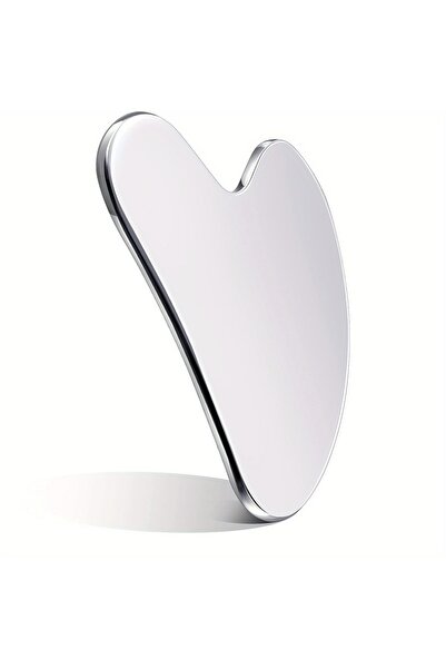 Choice silvery 1pc 1pc Stainless Steel Gua Sha Facial Tools Guasha for Face M...