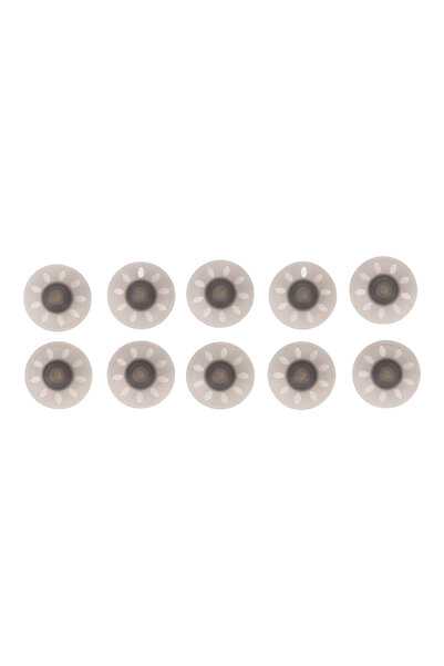 Choice1 10 قطع من أغطية سماعات الأذن 8 مم، مكبر صوت صغير مفتوح أسود، ملحقات ل...