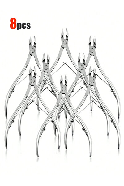 Choice1 Silvery 8 pcs 1/3/8pcs Stainless Steel Set Nail Cutter Clipper Nipper...