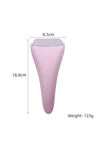 Choice جهاز تدليك الوجه بالثلج، قطعة واحدة، وردي اللون، محمول وعملي - أسطوانة...