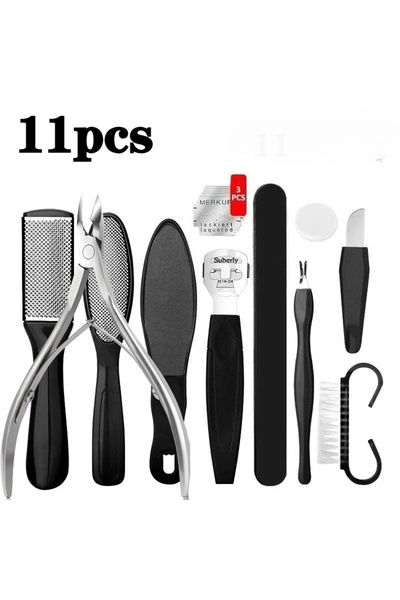 Choice مجموعة أدوات العناية بالقدمين الاحترافية (11 قطعة) - 8/9/10/11 قطعة - ...