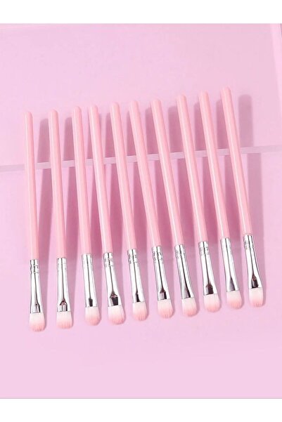 Choice Pink 10pcs Pink makeup Brush Set for beginners, eyeshadow brush, Highl...