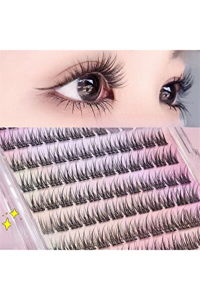 Choice مجموعة رموش صناعية ذاتية اللصق من يووي-إم جيه، سهلة الاستخدام، 120 رمو...